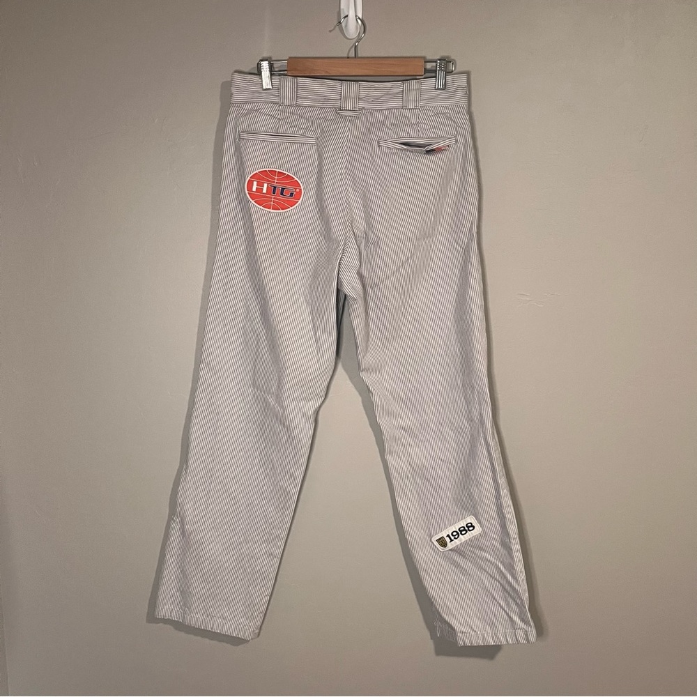 Honor the Gift Mechanic Uniform Striped Sports Patchwork Streetwear Pants - Picture 8 of 15